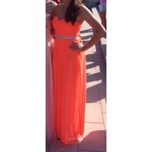 Coral Prom Dress, Worn Once!!